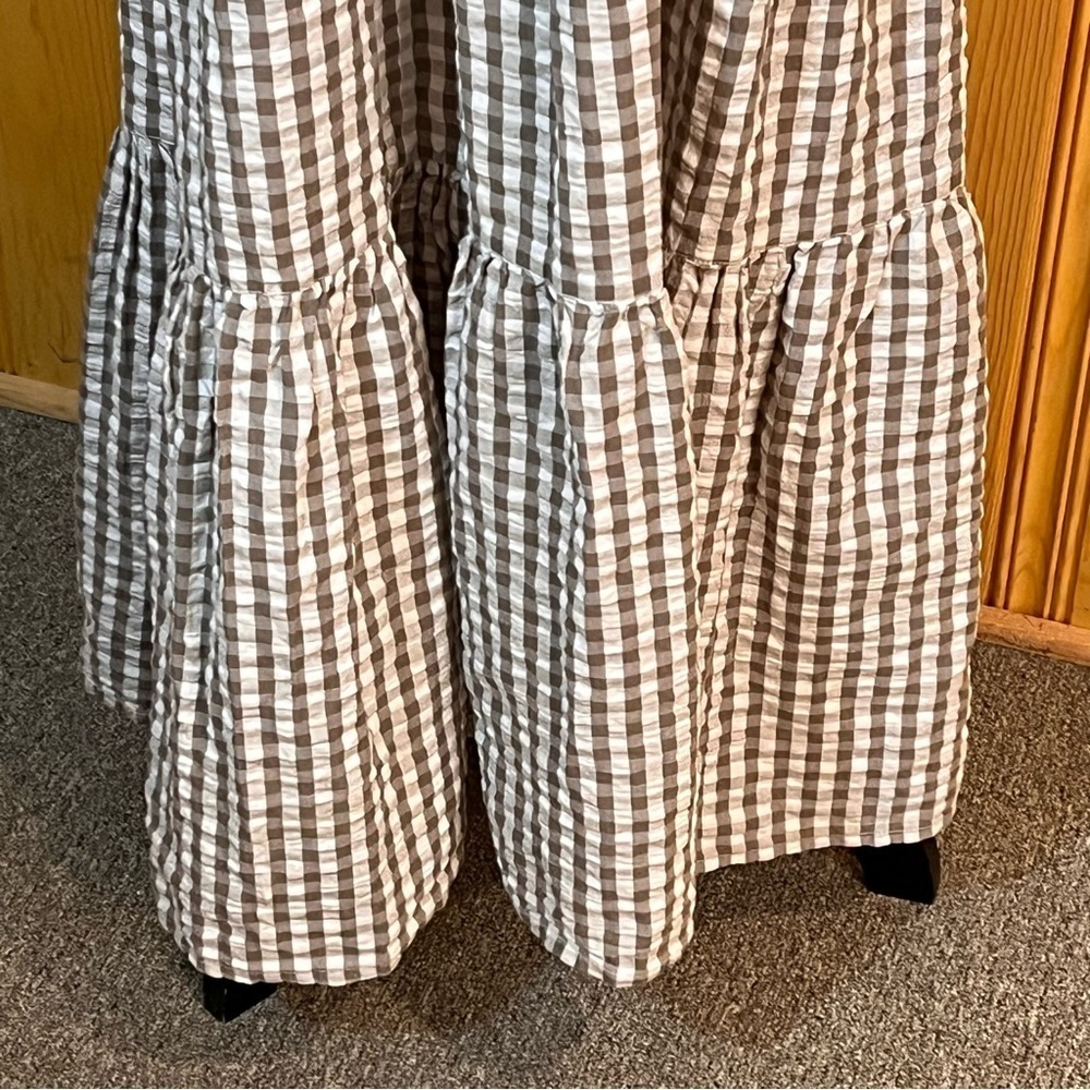 Madison Mathews Emma Gingham Maxi Dress Sz-S - Picture 5 of 12